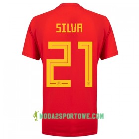 Koszulka Hiszpania David Silva 21 Mistrzostwa Świata 2018 Domowe Stroje Piłkarskie